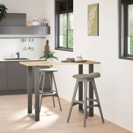 NOGI DO STOŁU BAROWEGO W KSZTAŁCIE LITERY U 2 SZT. ANTRACYT 60X(100-101)CM STAL