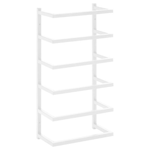 STOJAK NA RĘCZNIK BIAŁY 24X12X48CM STALOWY