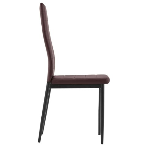 5-CZĘŚCIOWY ZESTAW MEBLI DO JADALNI BRĄZOWY