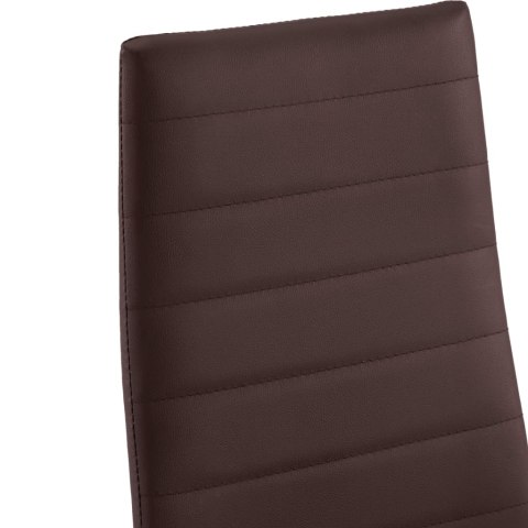 7-CZĘŚCIOWY ZESTAW MEBLI DO JADALNI BRĄZOWY