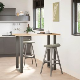 NOGI DO STOŁU BAROWEGO W KSZTAŁCIE LITERY U 2 SZT. ANTRACYT 60X(110-111)CM STAL