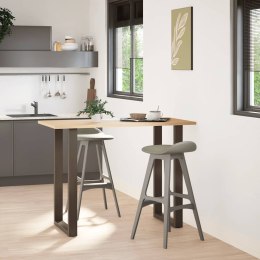 NOGI DO STOŁU BAROWEGO W KSZTAŁCIE LITERY U 2 SZT. NATURALNA STAL 60X(100-101)CM STAL