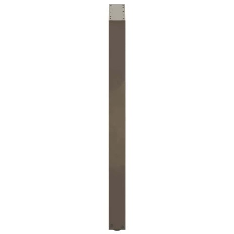 NOGI DO STOŁU BAROWEGO W KSZTAŁCIE LITERY U 2 SZT. NATURALNA STAL 60X(100-101)CM STAL
