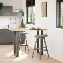 NOGI DO STOŁU BAROWEGO W KSZTAŁCIE LITERY U 2 SZT. ANTRACYT 40X(100-101)CM STAL