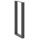 NOGI DO STOŁU BAROWEGO W KSZTAŁCIE LITERY U 2 SZT. ANTRACYT 40X(100-101)CM STAL
