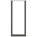 NOGI DO STOŁU BAROWEGO W KSZTAŁCIE LITERY U 2 SZT. ANTRACYT 50X(110-111)CM STAL