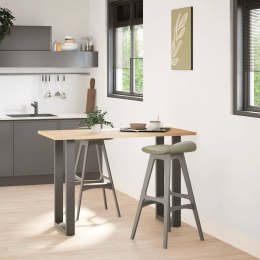 NOGI DO STOŁU BAROWEGO W KSZTAŁCIE LITERY U 2 SZT. ANTRACYT 50X(90-91)CM STAL