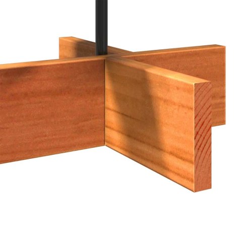 DREWNIANA CHOINKA DO UDEKOROWANIA WOSKOWY BRĄZ 60CM SOSNOWA