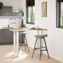 NOGI DO STOŁU BAROWEGO W KSZTAŁCIE LITERY U 2 SZT. BIAŁE 40X(100-101)CM STAL