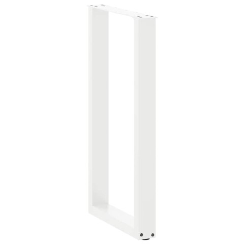 NOGI DO STOŁU BAROWEGO W KSZTAŁCIE LITERY U 2 SZT. BIAŁE 50X(90-91)CM STAL
