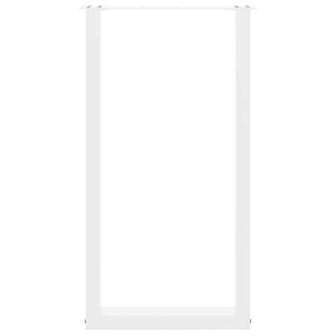 NOGI DO STOŁU BAROWEGO W KSZTAŁCIE LITERY U 2 SZT. BIAŁE 50X(90-91)CM STAL