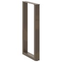 NOGI DO STOŁU BAROWEGO W KSZTAŁCIE LITERY U 2 SZT. NATURALNA STAL 40X(90-91)CM STAL