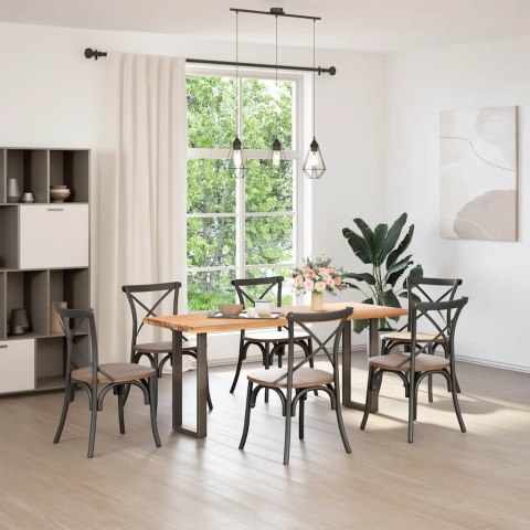 NOGI DO STOŁU KONSOLOWEGO W KSZTAŁCIE LITERY U 2 SZT. NATURALNA STAL 38X(72-73)CM STAL