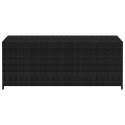 SKRZYNIA OGRODOWA CZARNA 150X50X60CM RATTAN PE