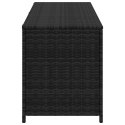 SKRZYNIA OGRODOWA CZARNA 150X50X60CM RATTAN PE