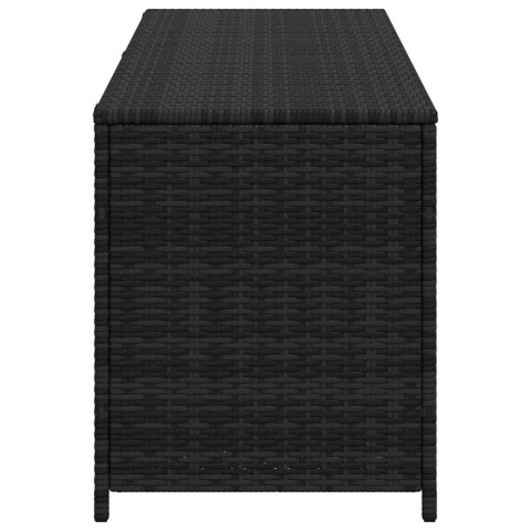 SKRZYNIA OGRODOWA CZARNA 150X50X60CM RATTAN PE