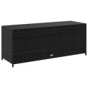 SKRZYNIA OGRODOWA CZARNA 150X50X60CM RATTAN PE
