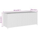 SKRZYNIA OGRODOWA CZARNA 150X50X60CM RATTAN PE