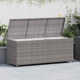 SKRZYNIA OGRODOWA SZARA 150X50X60CM RATTAN PE