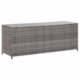 SKRZYNIA OGRODOWA SZARA 150X50X60CM RATTAN PE