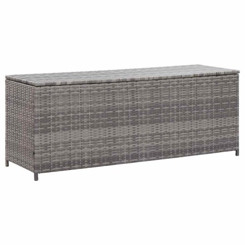 SKRZYNIA OGRODOWA SZARA 150X50X60CM RATTAN PE