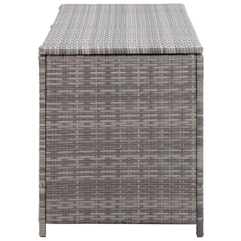 SKRZYNIA OGRODOWA SZARA 150X50X60CM RATTAN PE