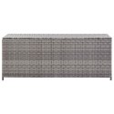 SKRZYNIA OGRODOWA SZARA 150X50X60CM RATTAN PE