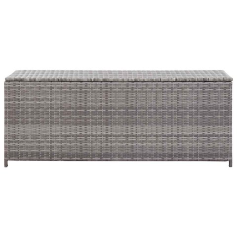 SKRZYNIA OGRODOWA SZARA 150X50X60CM RATTAN PE