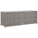 SKRZYNIA OGRODOWA SZARA 150X50X60CM RATTAN PE