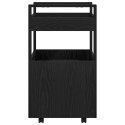 WÓZEK KUCHENNY CZARNY DĄB 60X45X80CM