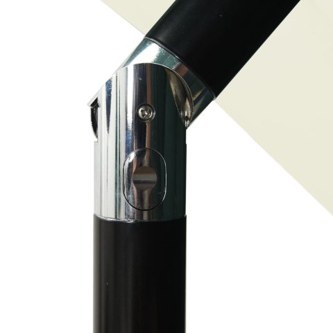 3-POZIOMOWY PARASOL NA ALUMINIOWYM SŁUPKU PIASKOWY 2,5X2,5M