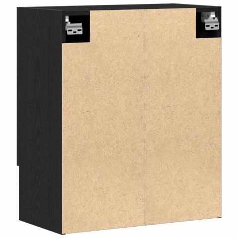 SZAFKA ŚCIENNA MONTOWANE NA ŚCIANIE CZARNY DĄB 60X31X70CM