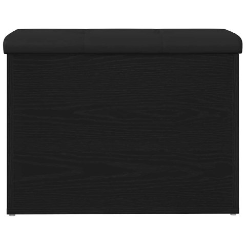 ŁAWKA DO PRZECHOWYWANIA Z PODUSZKĄ CZARNY DĄB 62X42X45CM