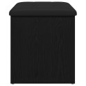 ŁAWKA DO PRZECHOWYWANIA Z PODUSZKĄ CZARNY DĄB 62X42X45CM