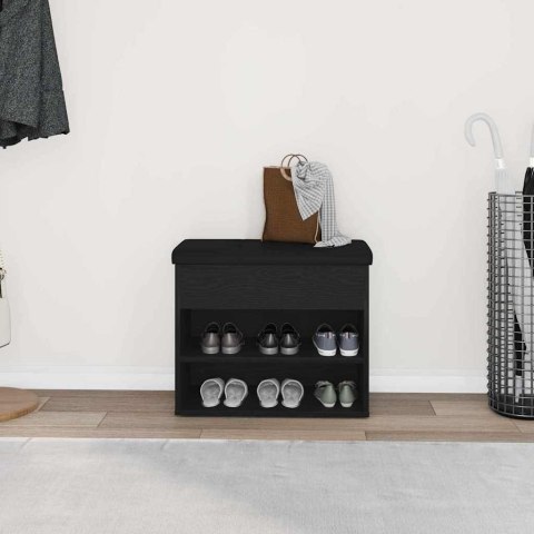 ŁAWKA NA BUTY CZARNY 60X30X48CM