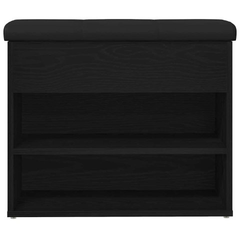 ŁAWKA NA BUTY CZARNY 60X30X48CM