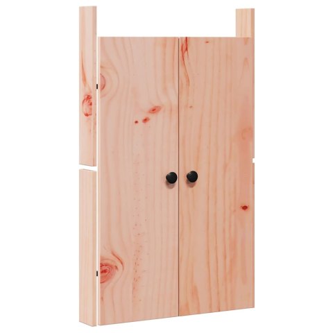 DRZWI DO KUCHNI Z DRZWIAMI 2 SZT. BRĄZOWY 50X9X82CM