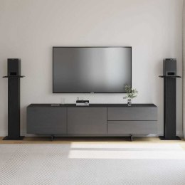 STOJAKI NA GŁOŚNIKI 2 SZT. CZARNY DĄB 30X30X95CM