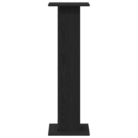 STOJAKI NA GŁOŚNIKI 2 SZT. CZARNY DĄB 30X30X95CM