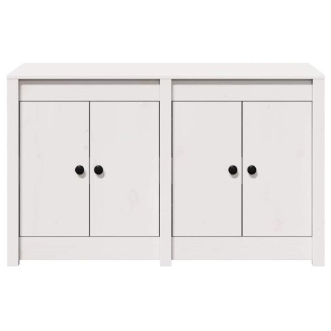 SZAFKA KUCHENNA BIAŁY 106X55X64CM LITE DREWNO SOSNOWE