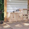 SZAFKA KUCHENNA BRĄZOWY 106X55X64CM LITE DREWNO SOSNOWE
