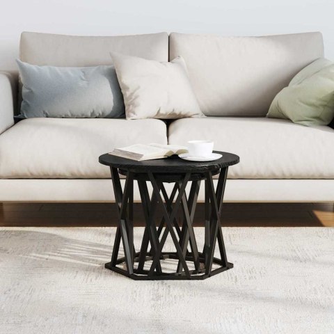 STOLIK BOCZNY 2 SZT. CZARNY DĄB 50X50X40CM