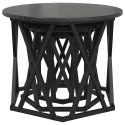 STOLIK BOCZNY DO NESTINGU 3 SZT. CZARNY DĄB 53X53X40CM