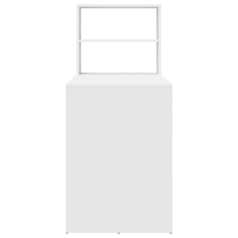 BIURKO Z PÓŁKĄ BIAŁY 113X54X120CM