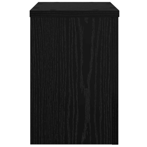 STOJAK NA ROŚLINY 2 SZT. CZARNY DĄB 20X20X30CM