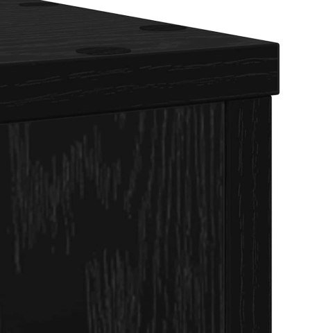 STOJAK NA ROŚLINY 2 SZT. CZARNY DĄB 20X20X30CM