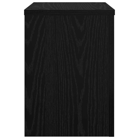 STOJAK NA ROŚLINY 2 SZT. CZARNY DĄB 25X25X35CM