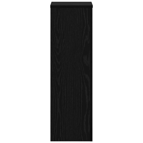 STOJAK NA ROŚLINY 2 SZT. CZARNY DĄB 25X25X80CM