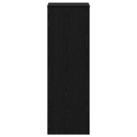 STOJAK NA ROŚLINY CZARNY DĄB 33X33X100CM