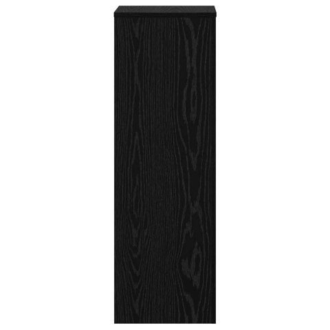 STOJAK NA ROŚLINY CZARNY DĄB 33X33X100CM